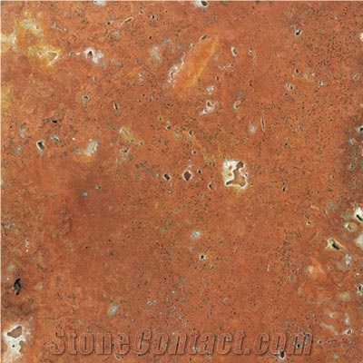 Red Gerberia Travertine Slabs & Tiles, Iran Red Travertine