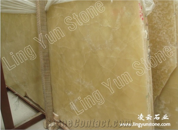 China Yellow Onyx Slabs & Tiles
