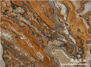 Multicolor Onyx Slabs & Tiles