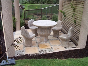 Bench and Table Set