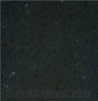 Black with Mirror Quartz Stone ND3004