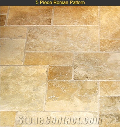 Jerusalem Stone Roman Pattern, Limestone Slabs & Tiles