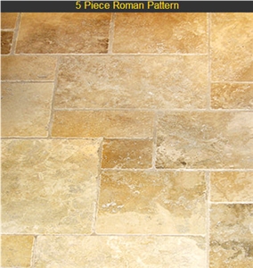 Jerusalem Stone Roman Pattern, Limestone Slabs & Tiles
