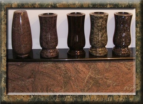 Granite Urn, Tombstone Accessories