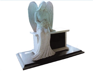 European Style Monument,China Impala Black Granite Mausoleum