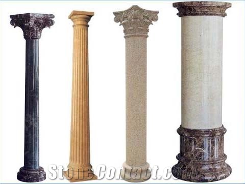 Marble Roman Column, Pillars