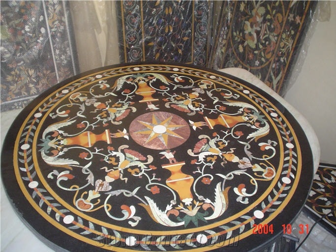 Mosaic TableTop, Water Jet Patterns from United Arab Emirates