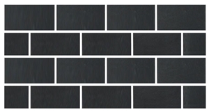 Riven Black Slate Mosaic