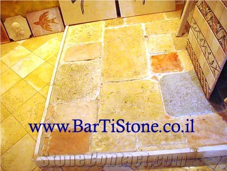 Jerusalem Antique Gold Limestone Flooring Tile