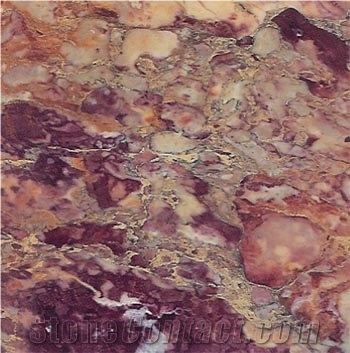 Breccia Di Bernou Marble Slabs & Tiles, Italy Lilac