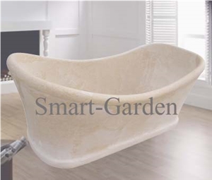 Beige Marble Bath Tub