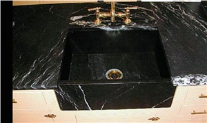 Black Soapstone Sink