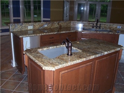 Golden River Granite Countertop From United States 53317