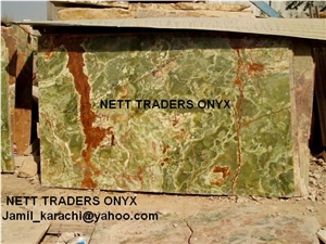 Pakistan Green Onyx Slabs & Tiles