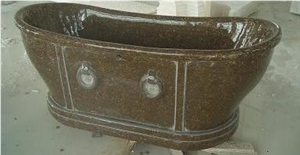 Coffee Brown Marble Bathtub