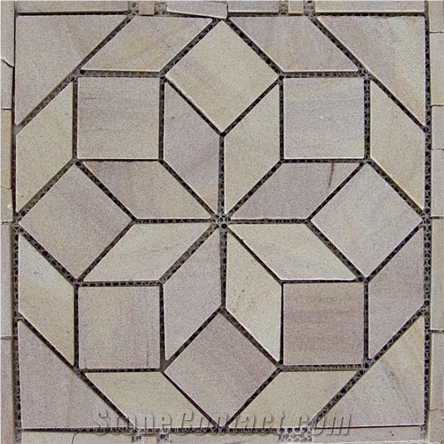 China Beige Sandstone Mosaic