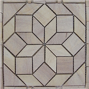 China Beige Sandstone Mosaic