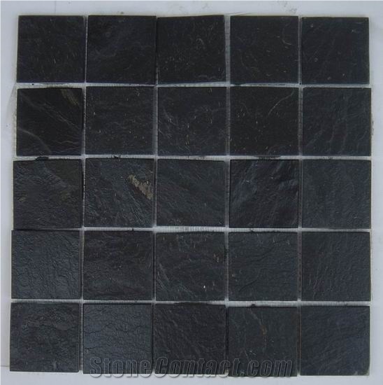 China Black Slate Mosaic