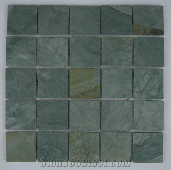 China Green Slate Mosaic