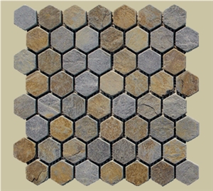 China Multicolor Slate Mosaic