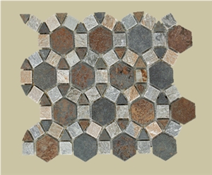 China Multicolor Slate Mosaic