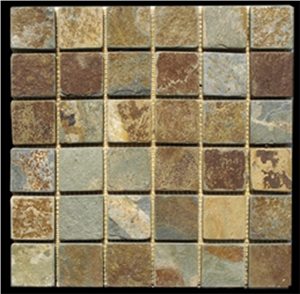 China Rust Slate Mosaic
