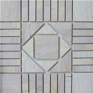 China White Sandstone Mosaic