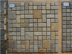 Guishun Green Slate Mosaic Tiles