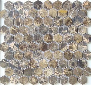 Hexagon Marble Mosaic Pattern