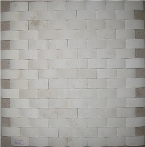 White - Beige Sandstone Mosaic