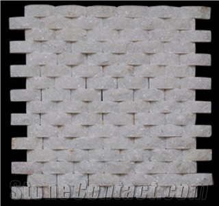 White Quartzite China Mosaic