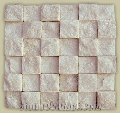 White Quartzite Mosaic Tiles