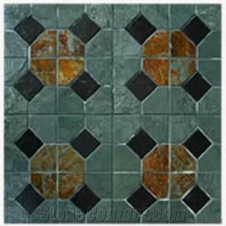 Woodland Green Slate Mosaic