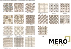 Mosaics Of Travertine and Marble, Denizli Travertine Mosaics