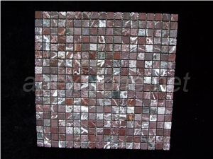 Red Marble Mosaic Tile