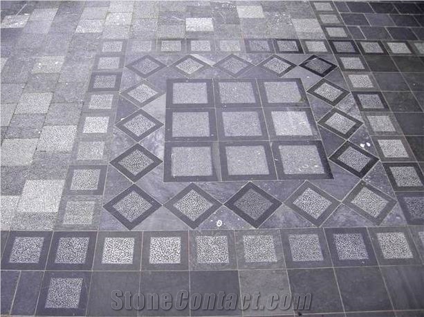 Chinese Blue Limestone Tiles, Flooring, Paving