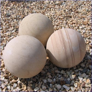 Sandstone Balls, White Sandstone Fountain
