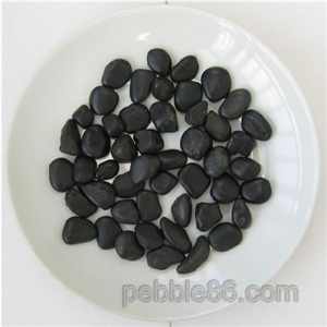 Black Marble Polished Pebble Stone