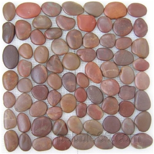 Red Pebble Mosaic Tiles