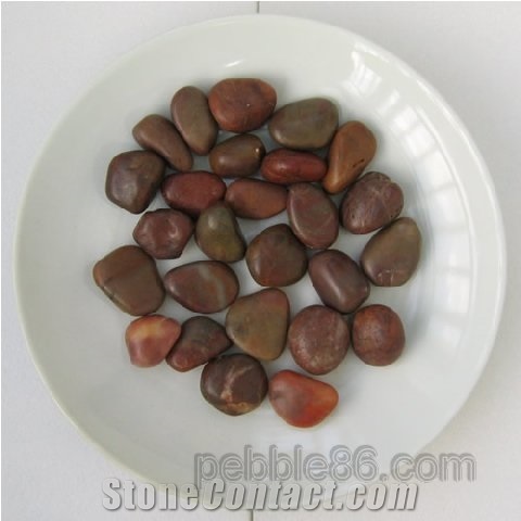 Red Polished Pebble Stone