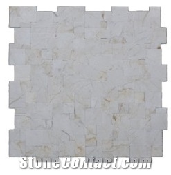 Crema Marfil Zafra Marble Mosaic