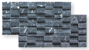 Greatwall - Nero Marquina Marble Mosaic