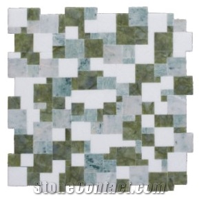 Magic Mix- Mix Green Marble Mosaic
