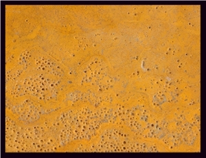 Azarshar Yellow Travertine Slabs & Tiles, Iran Yellow Travertine