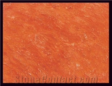 Orange Makoo Travertine Slabs & Tiles, Iran Red Travertine