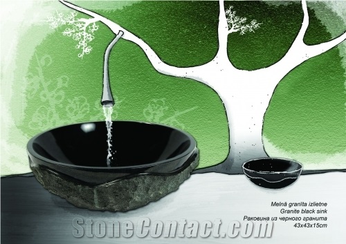 Shanxi Black Granite Sinks
