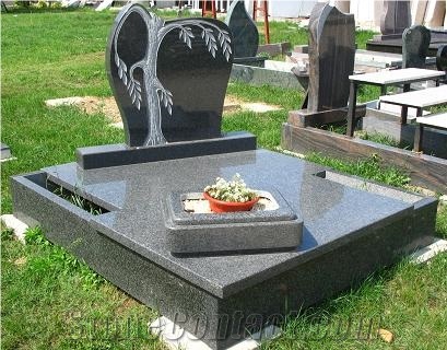 China Absolute Black Granite Tombstone,Monument