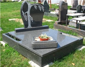 China Absolute Black Granite Tombstone,Monument