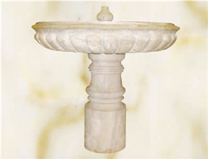 Crema Nova Limestone Fountain