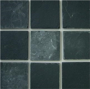 Imperial Black Tumbled Slate